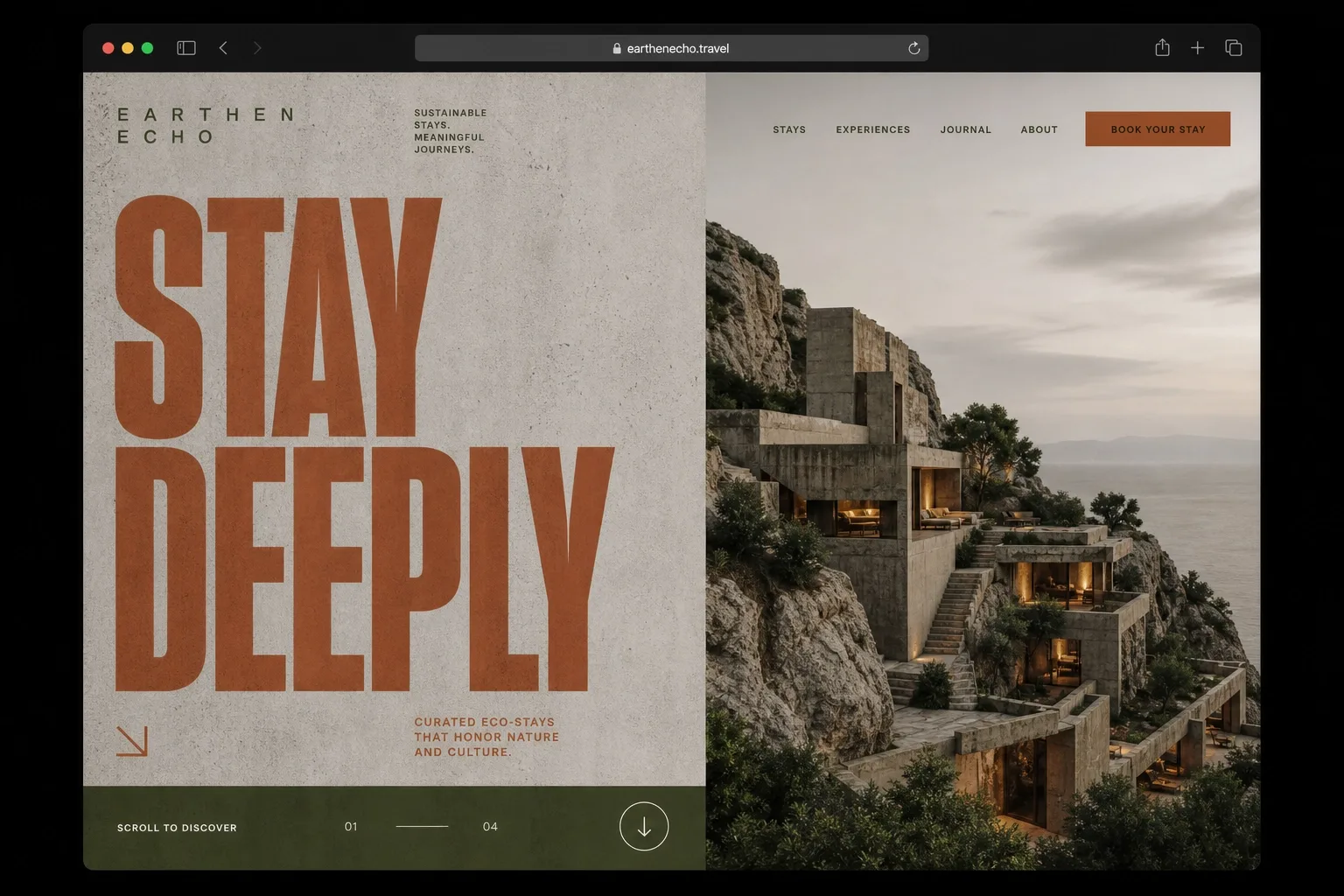 Earthen Echo travel site