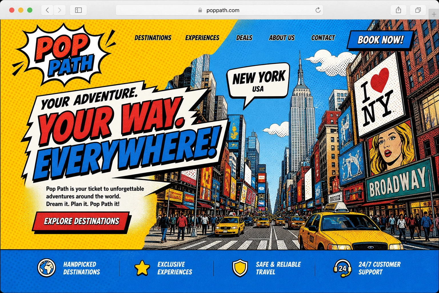 Pop Path travel site