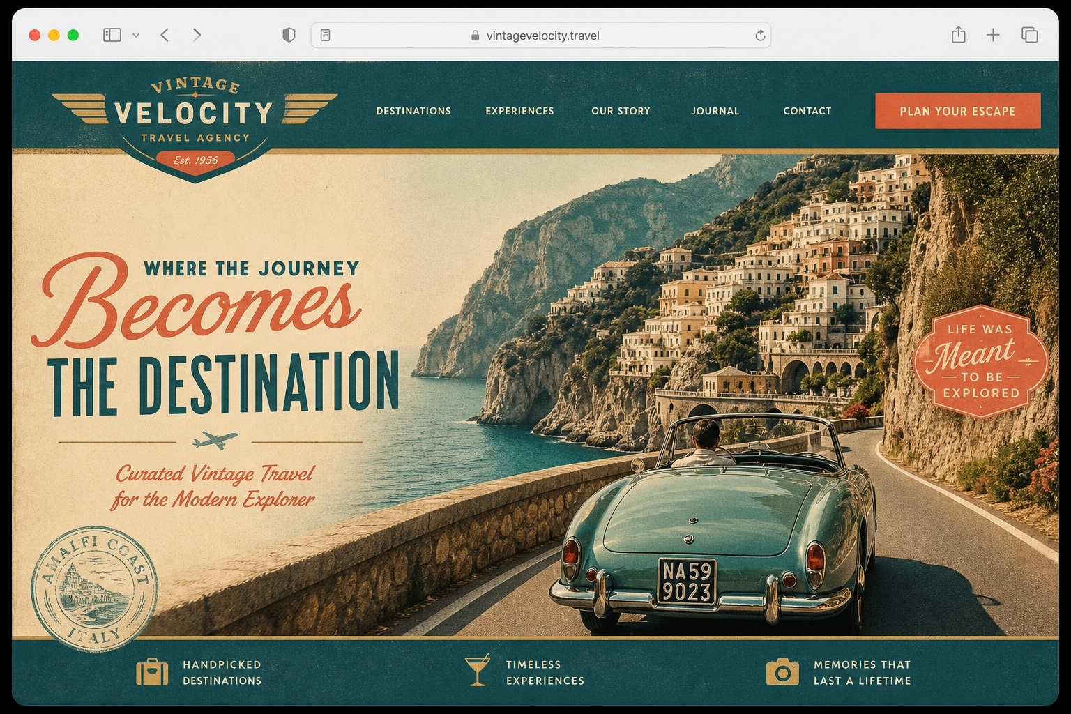 Vintage Velocity travel site